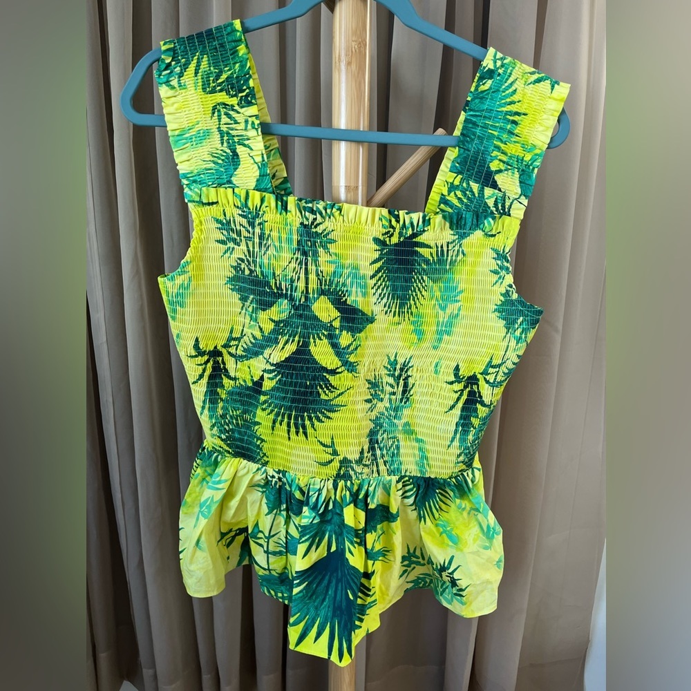 Tropical Sun top from International Concepts size 1X. Stretchy! $25​